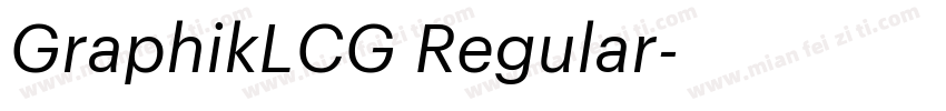GraphikLCG Regular字体转换